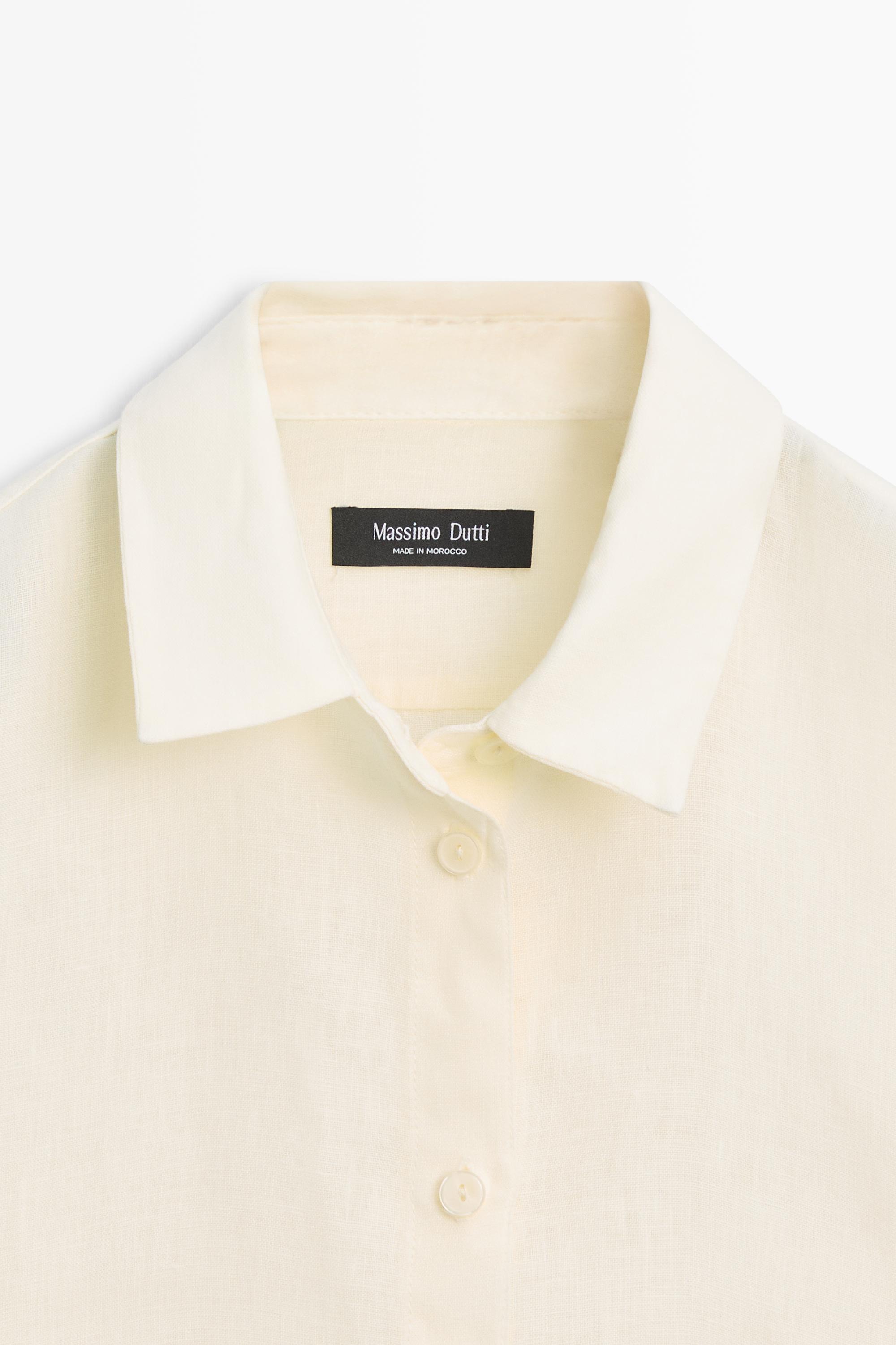 Flowing 100% linen shirt